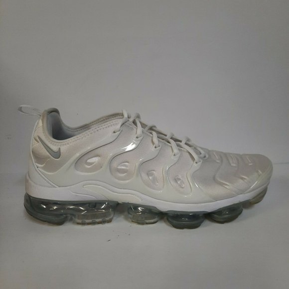 Nike Air Vapormax Plus Triple White Pure Platinum Grey Sneakers Shoe Men Size 12 main image 8